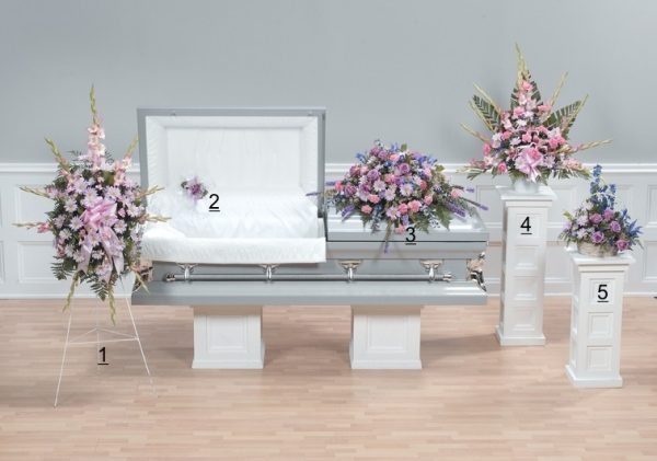 mixed flowers and roses pastel tribute package