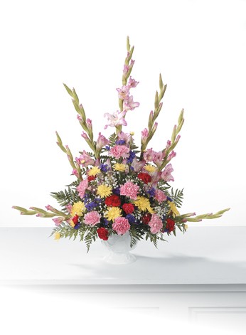 Carnation sympathy  floral arrangement
