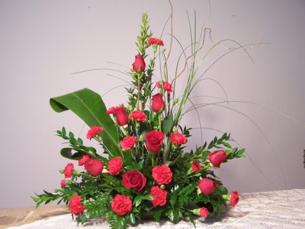 Grave Placement Bouquet of Flowers