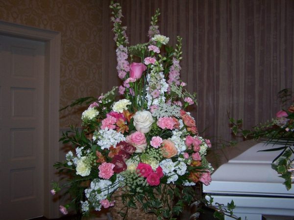 Pastel Floral Basket of flowers
