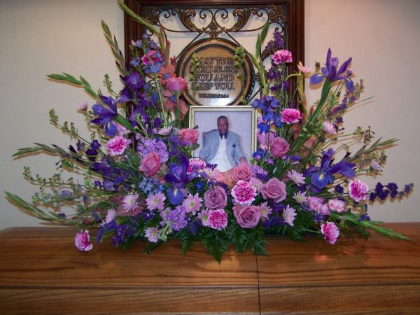 Flower Photo Remembrance arrangement